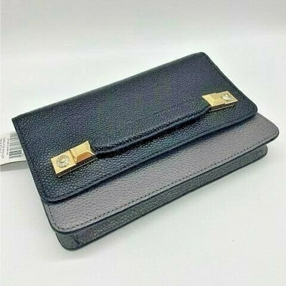 henri bendel Handbags - Henri Bendel Black and Grey Carlisle Clutch